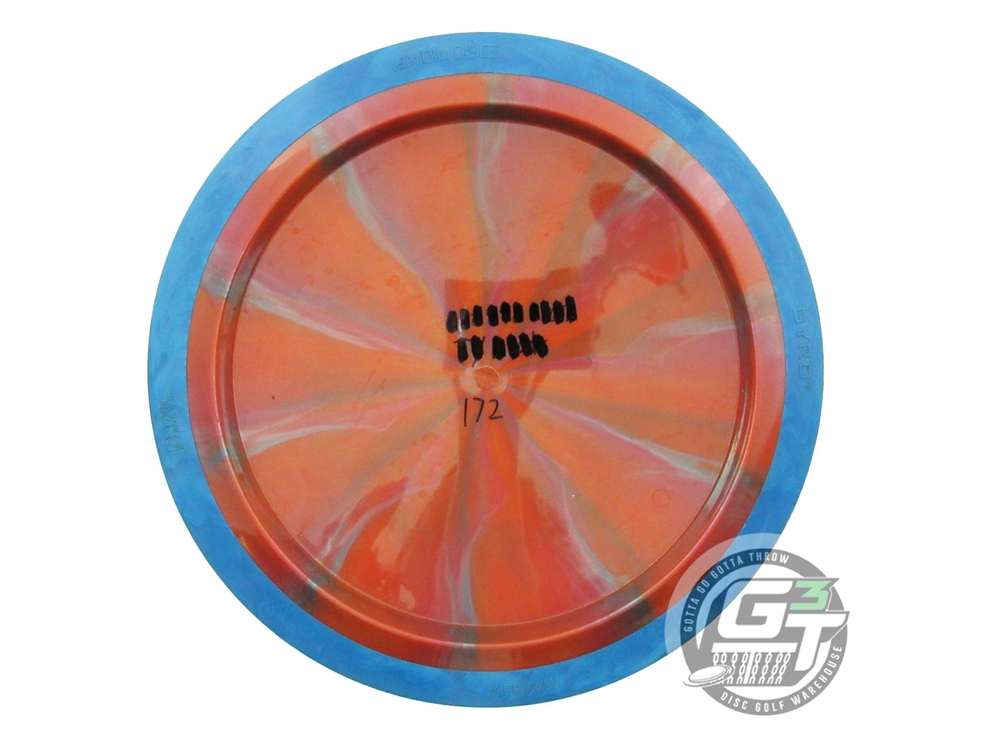 USED Axiom Discs Plasma Mayhem 172g Orange-Pink Blue Rim Distance Driver Disc