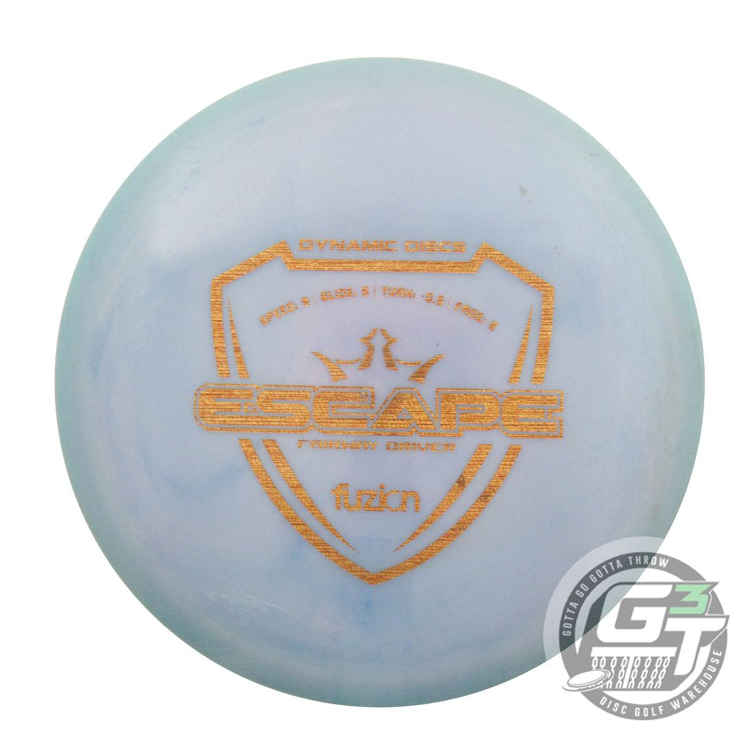 USED Dynamic Discs Fuzion Escape 173g Lilac Gold Patina Foil Fairway Driver Disc