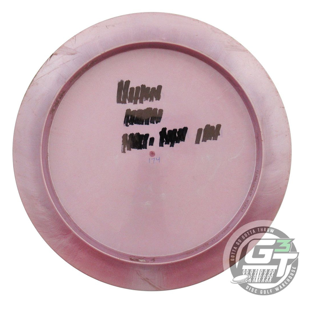 USED Discraft Titanium Nuke 174g Lilac Green Foil Distance Driver Golf Disc