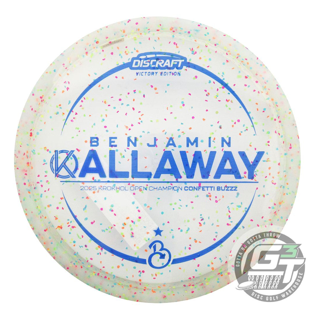Discraft Limited Edition Victory Edition 2025 Krokhol Open Champion Ben Callaway Confetti Elite Z Buzzz Midrange Golf Disc (Individually Listed)