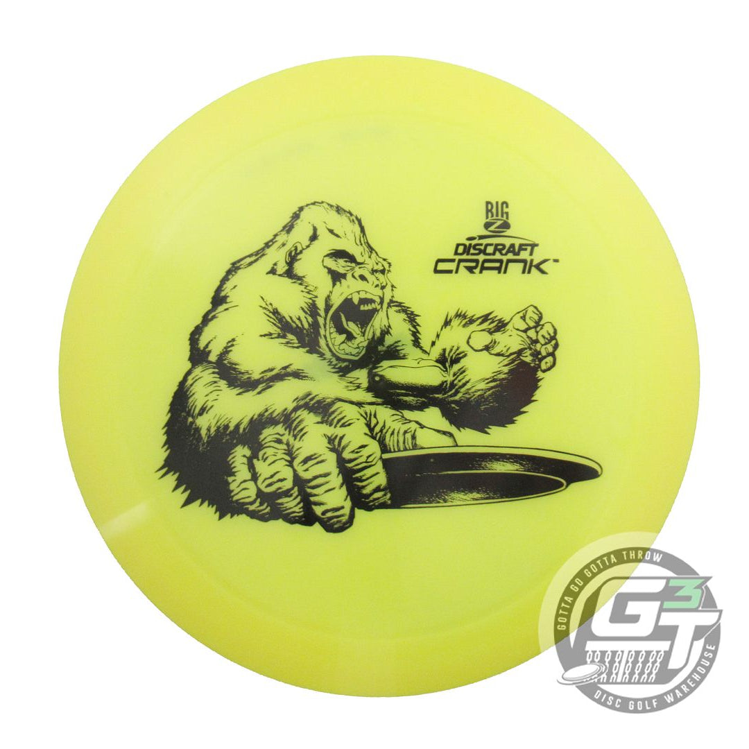 USED Discraft Big Z Crank 175g Yellow Black Stamp Distance Driver Golf Disc