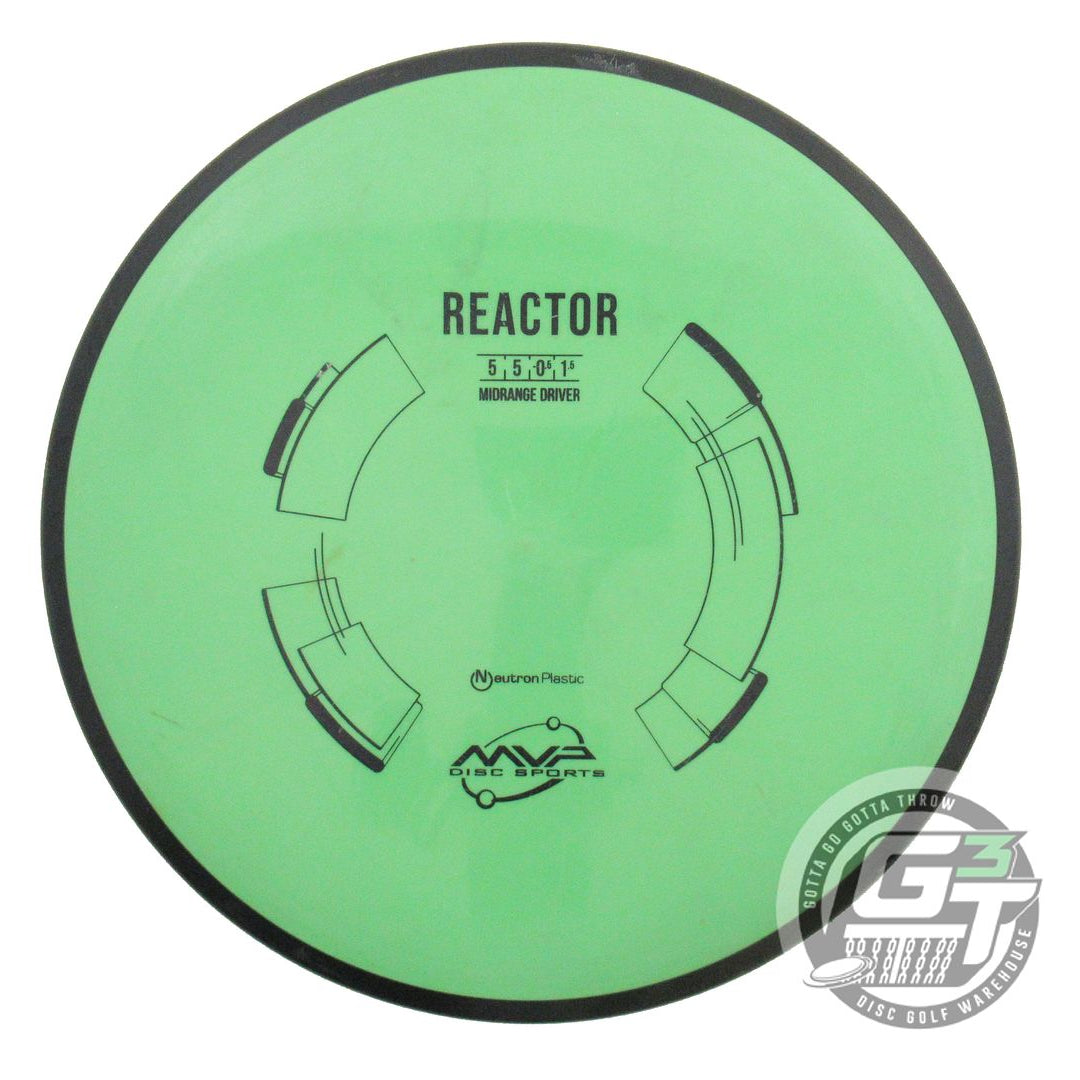 USED MVP Disc Sports Neutron Reactor 166g Green Midrange Golf Disc