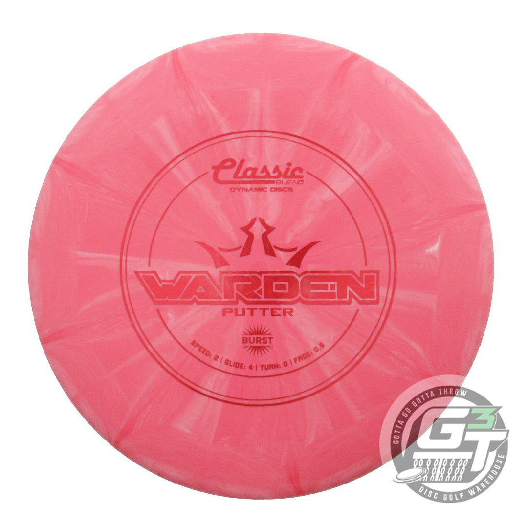 Dynamic Discs Classic Blend Burst Warden Putter Golf Disc (Individually Listed)