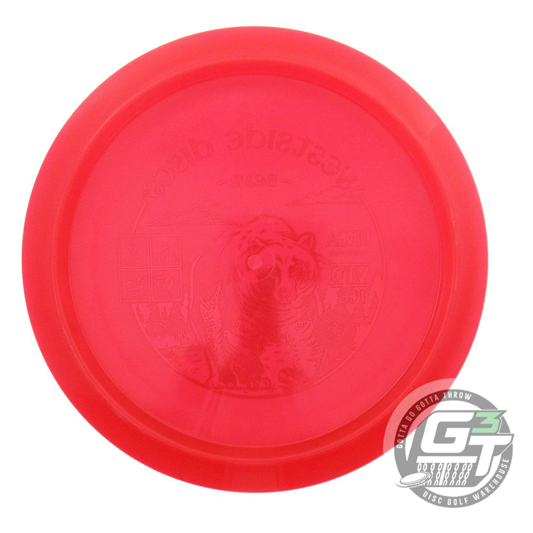 NOS Westside Discs VIP Ice Bear 176g Red Green Foil Fairway Driver Golf Disc