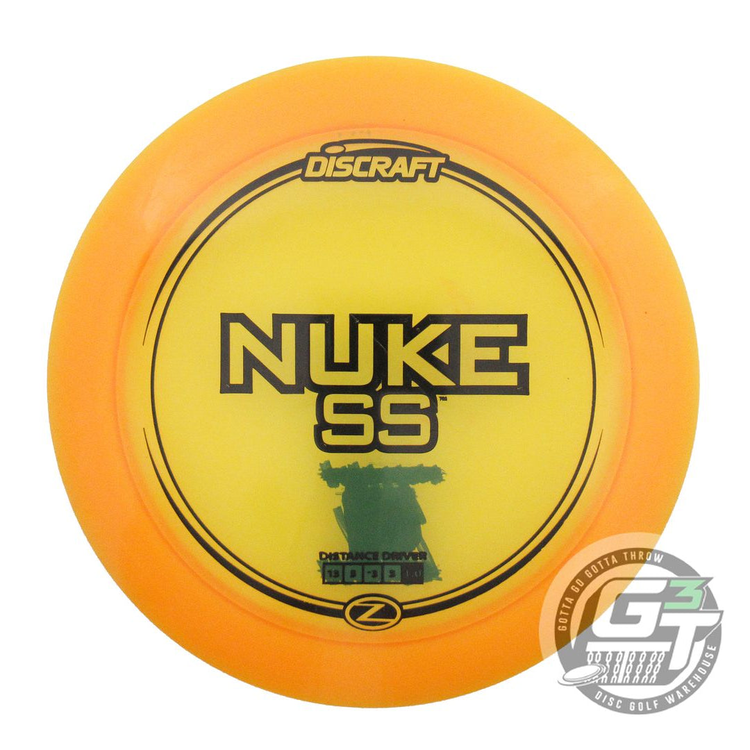 USED Discraft Z Nuke SS 174g Orange Black Stamp Distance Driver Golf Disc