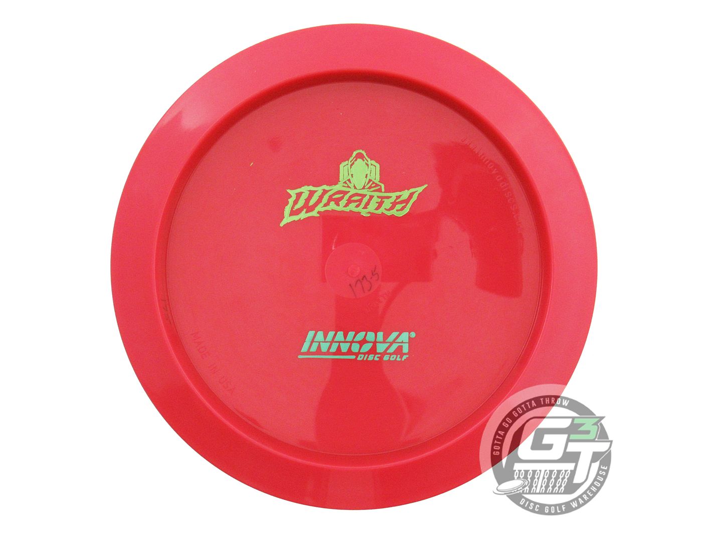 USED Innova Backstamp Star Wraith 175g Red Lime Foil Driver Golf Disc