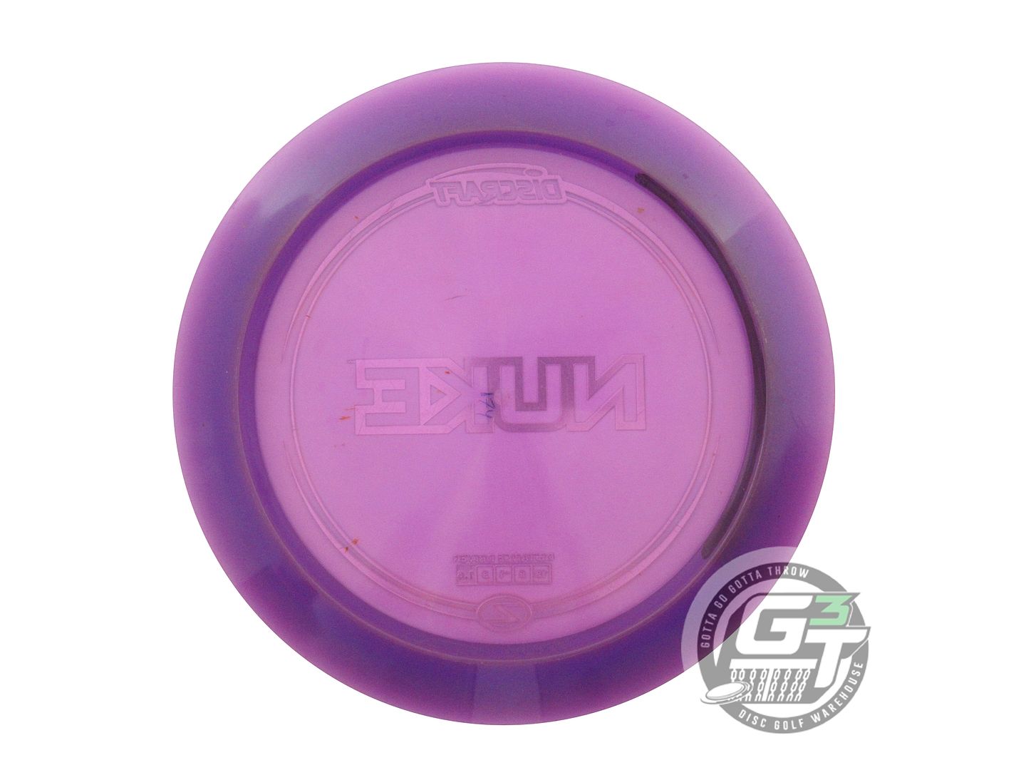 USED Discraft Z Nuke 174g Purple Sunrise Foil Distance Driver Golf Disc