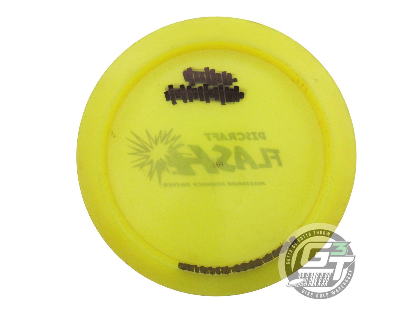 USED Discraft Z Flash 169g Yellow Purple Foil PFN Distance Driver Golf Disc