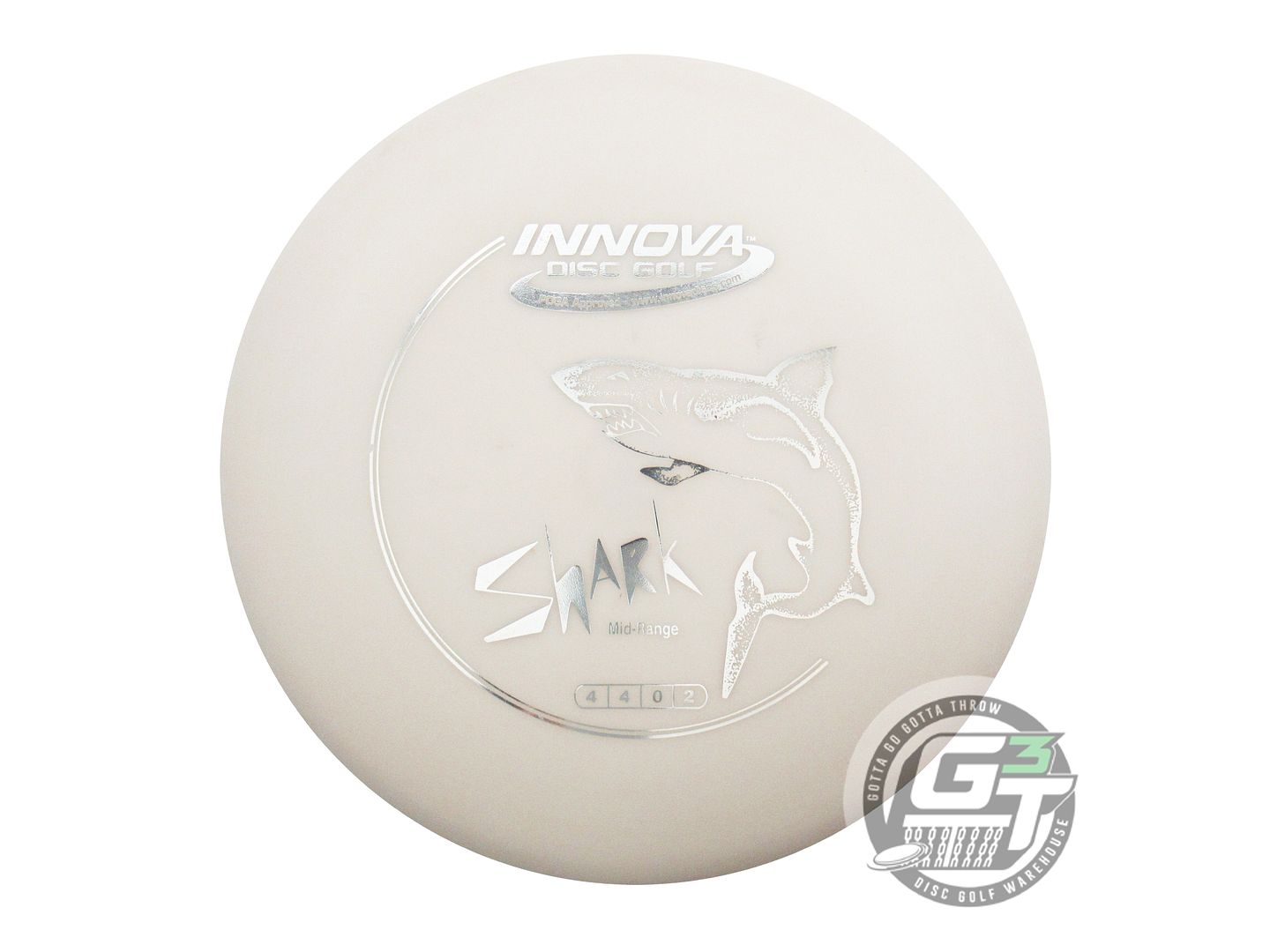 USED Innova DX Shark 150g Ivory Silver Foil Midrange Golf Disc