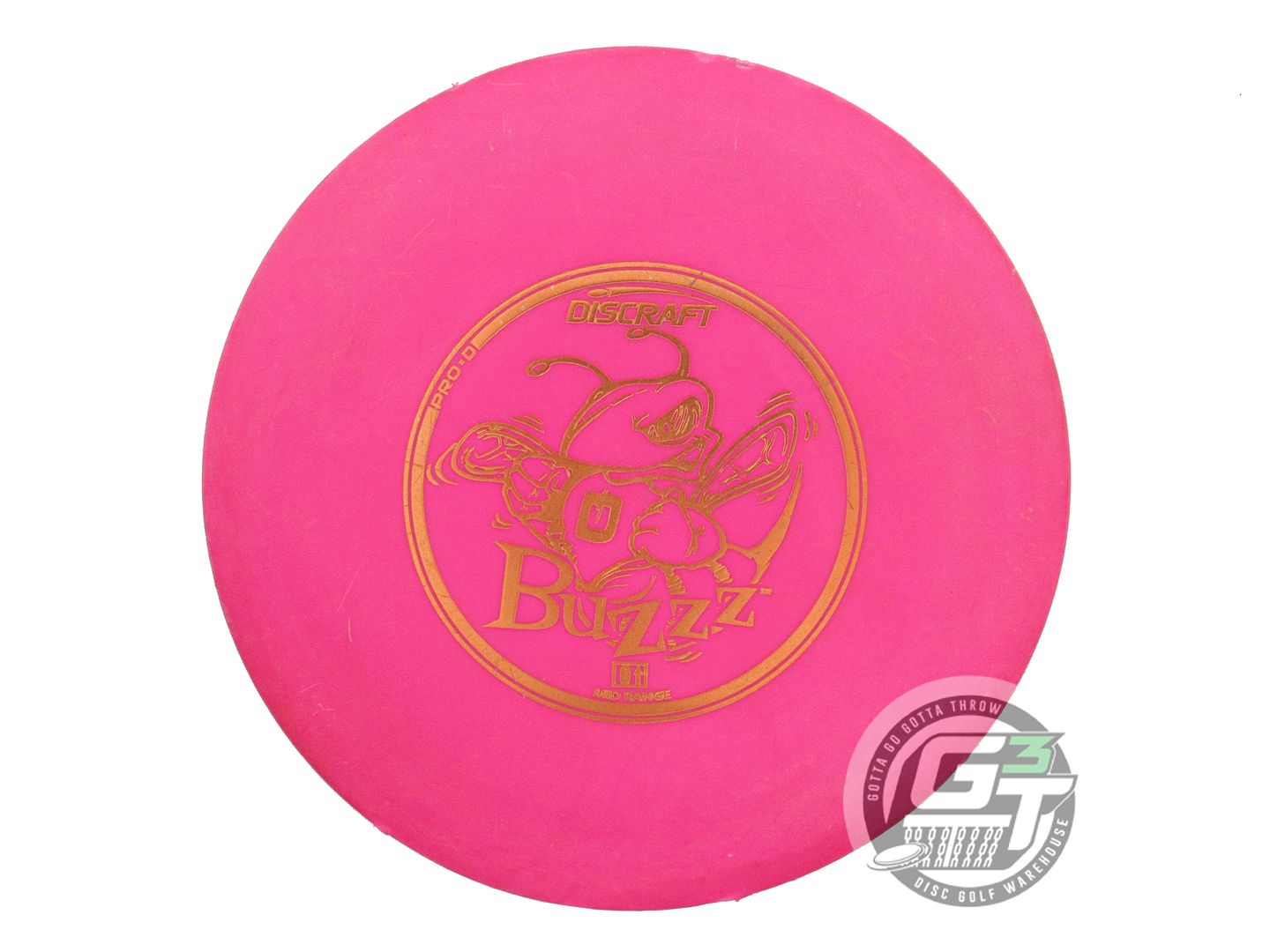 USED Discraft Pro D Buzzz 175g Pink Copper Foil PUDDLE TOP Midrange Golf Disc