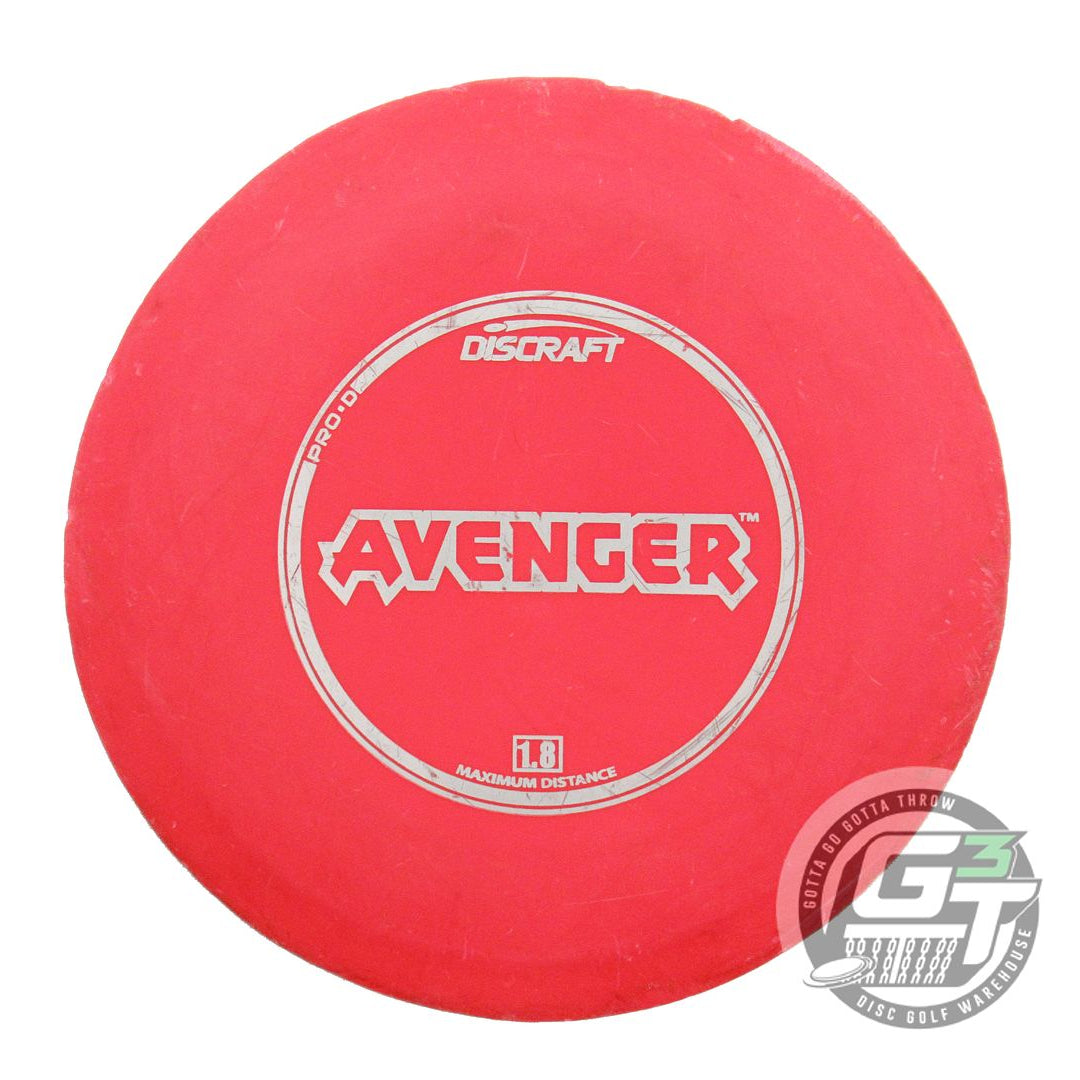 USED Discraft Pro D Avenger 173g Red Silver Stamp Distance Driver Golf Disc