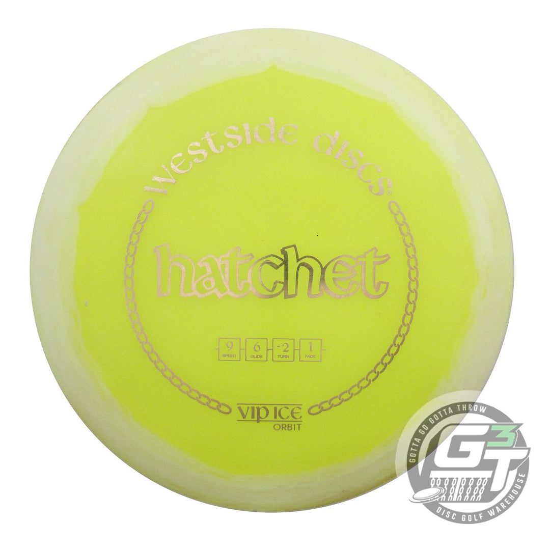 USED Westside Discs VIP Ice Orbit Hatchet 176g Yellow Fairway Driver Golf Disc