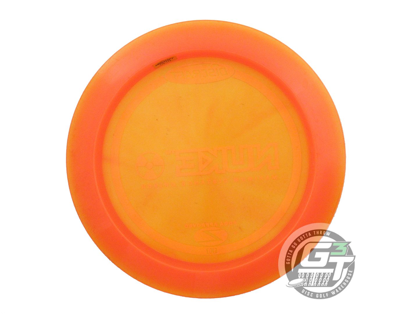 USED Discraft Z Nuke 173g Orange White Stamp PFN Distance Driver Golf Disc