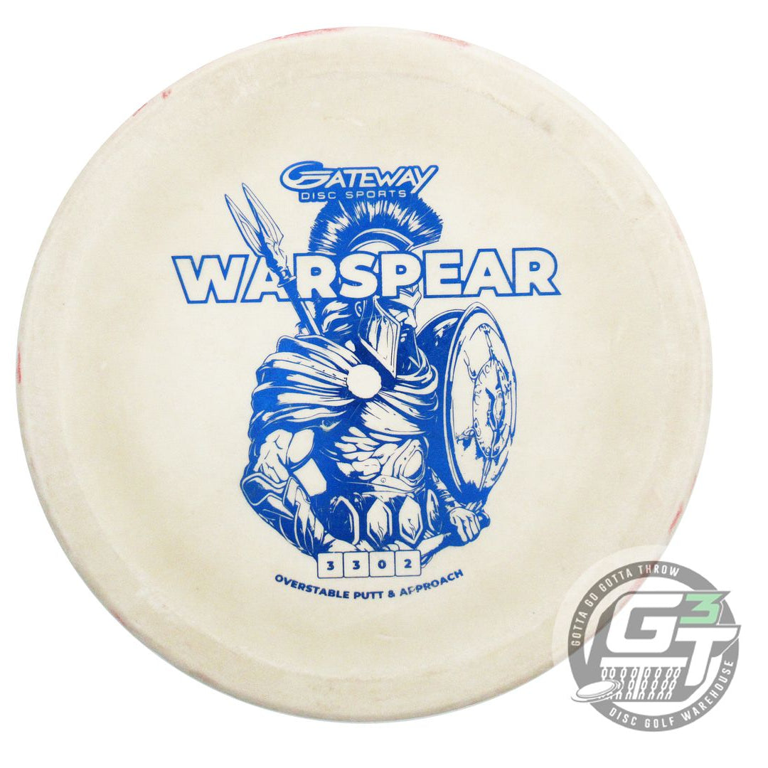 USED Gateway SureGrip Soft War Spear 172g Cream Blue Foil Putter Golf Disc