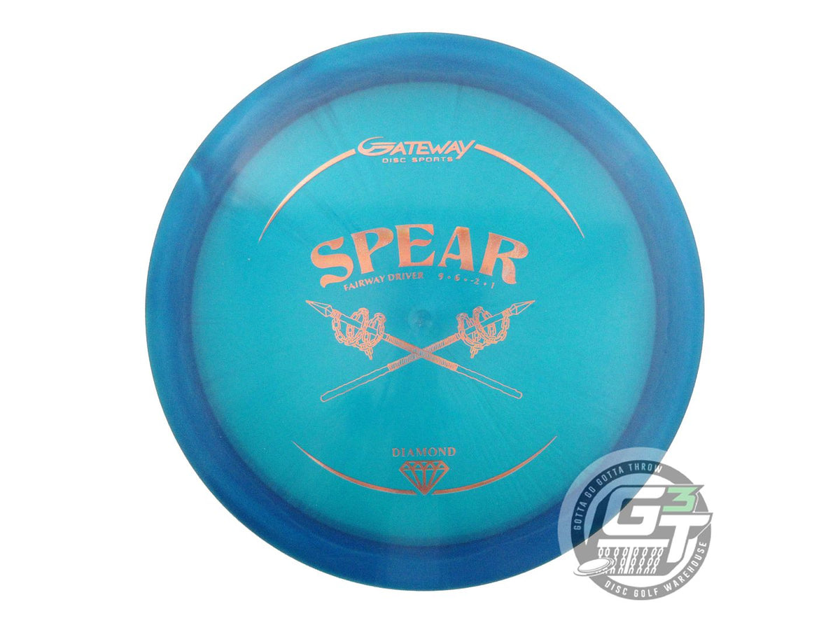 USED Gateway Diamond Spear 174g Blue Copper Holo Foil Fairway Driver Golf Disc