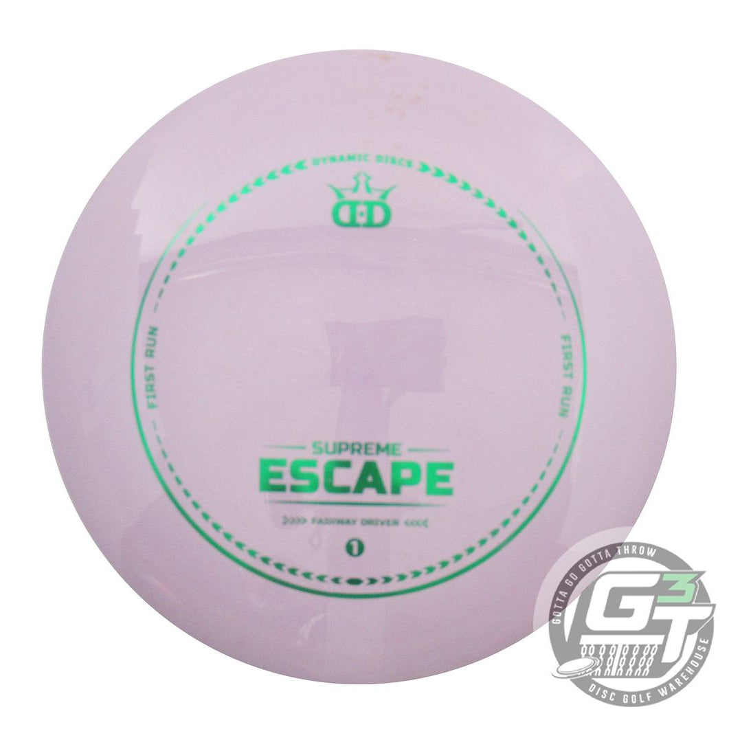 USED Dynamic Discs FIRST RUN Supreme Escape 173g Lilac Fairway Driver Golf Disc