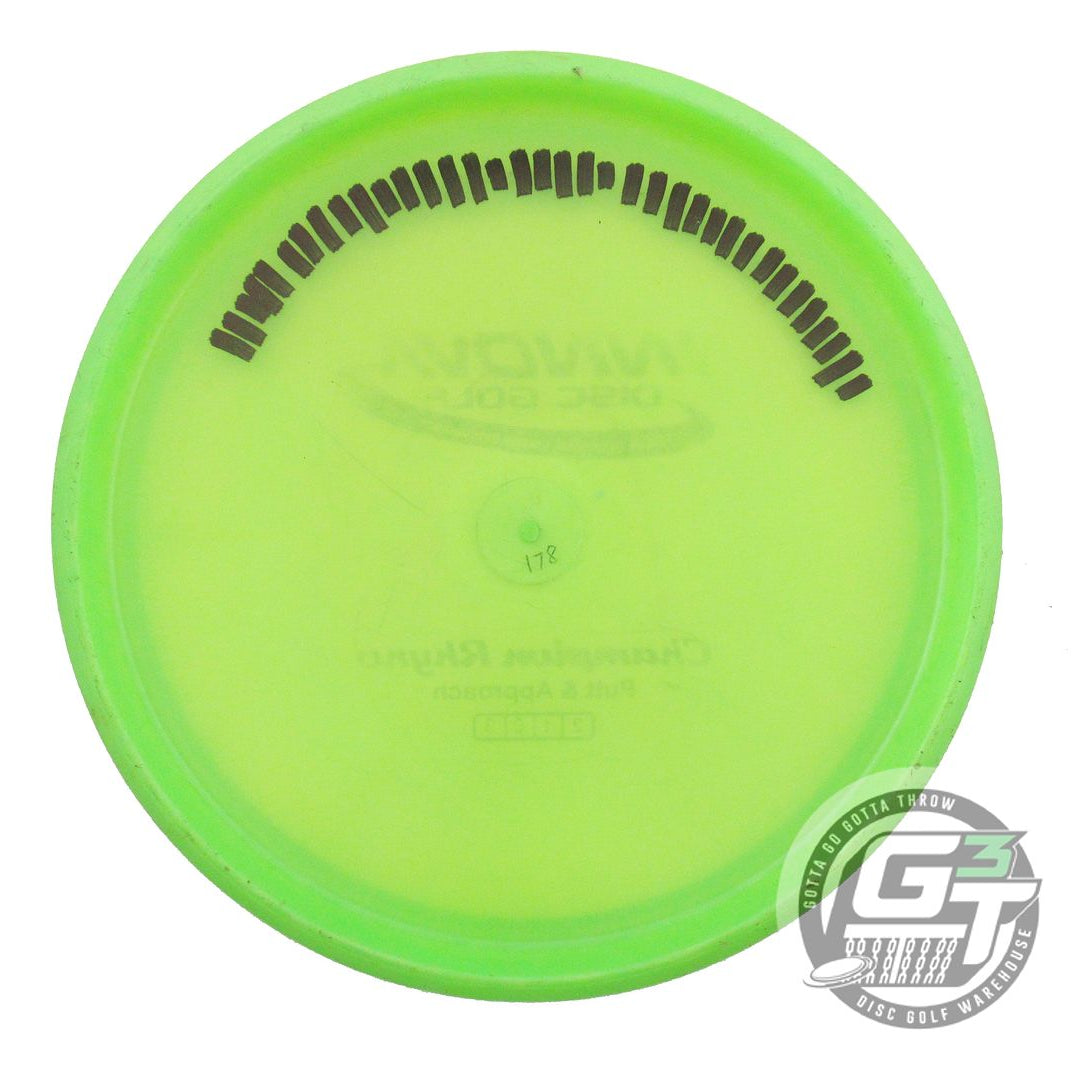 USED Innova Champion Rhyno 178g Lime Gold Foil Putter Golf Disc