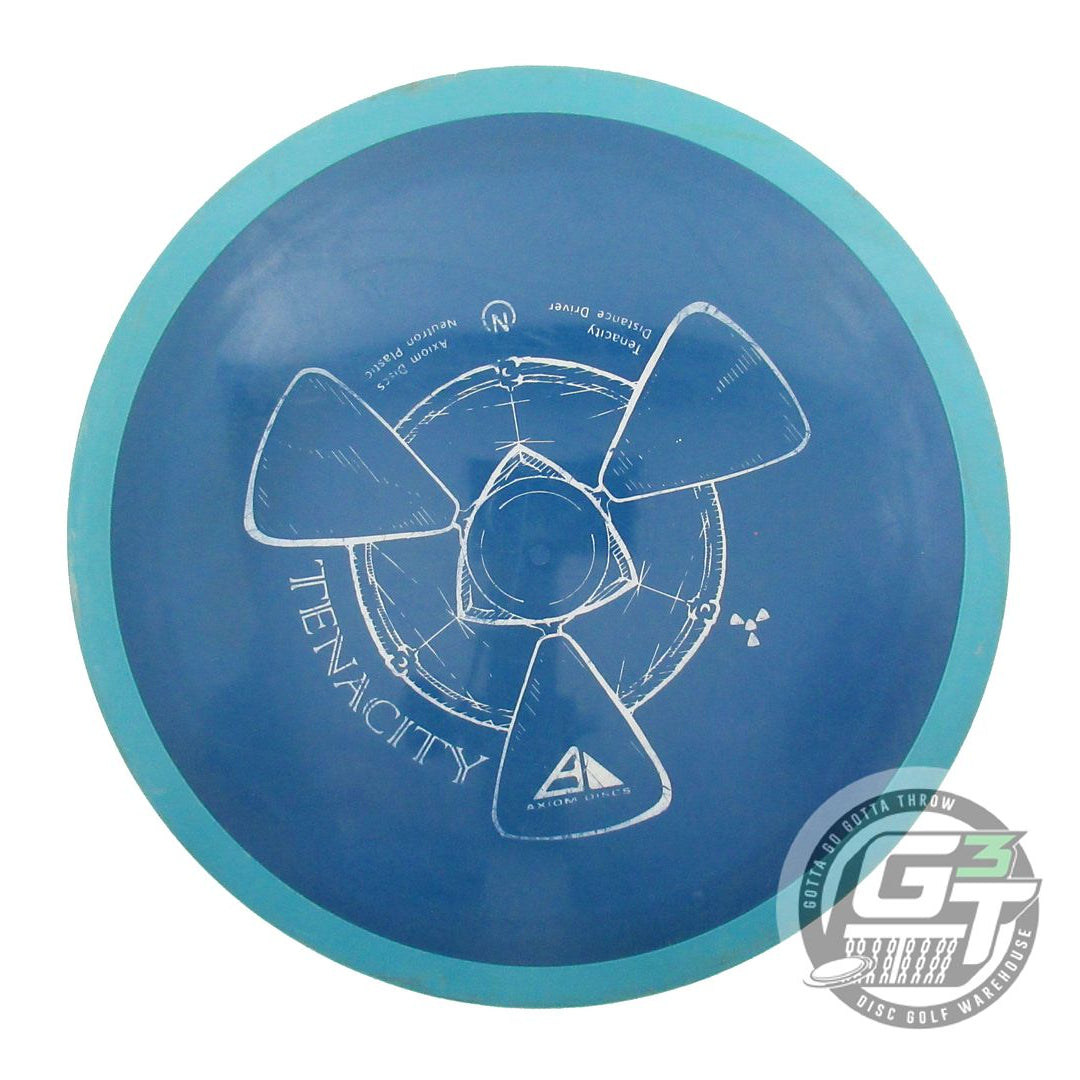USED Axiom Discs Neutron Tenacity 172g Blue Teal Rim Distance Driver Golf Disc