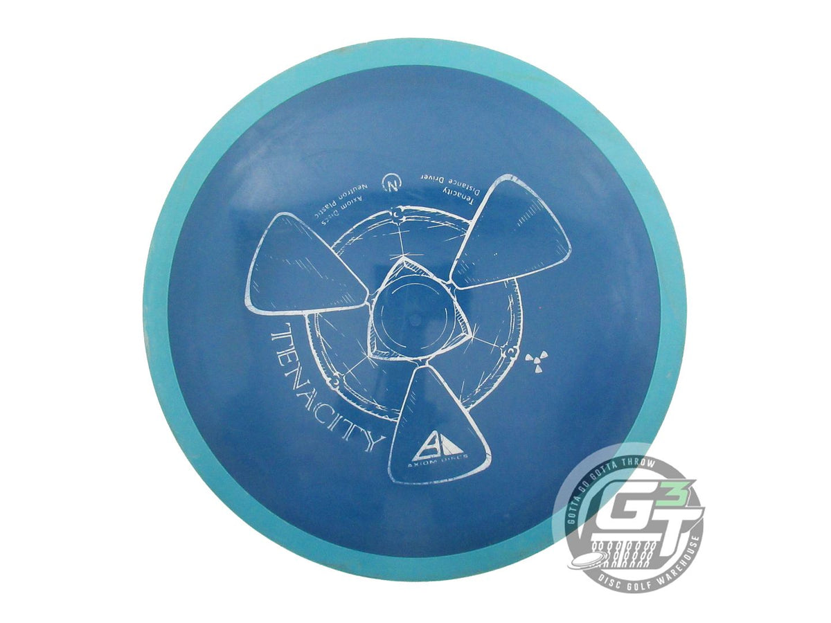 USED Axiom Discs Neutron Tenacity 172g Blue Teal Rim Distance Driver Golf Disc