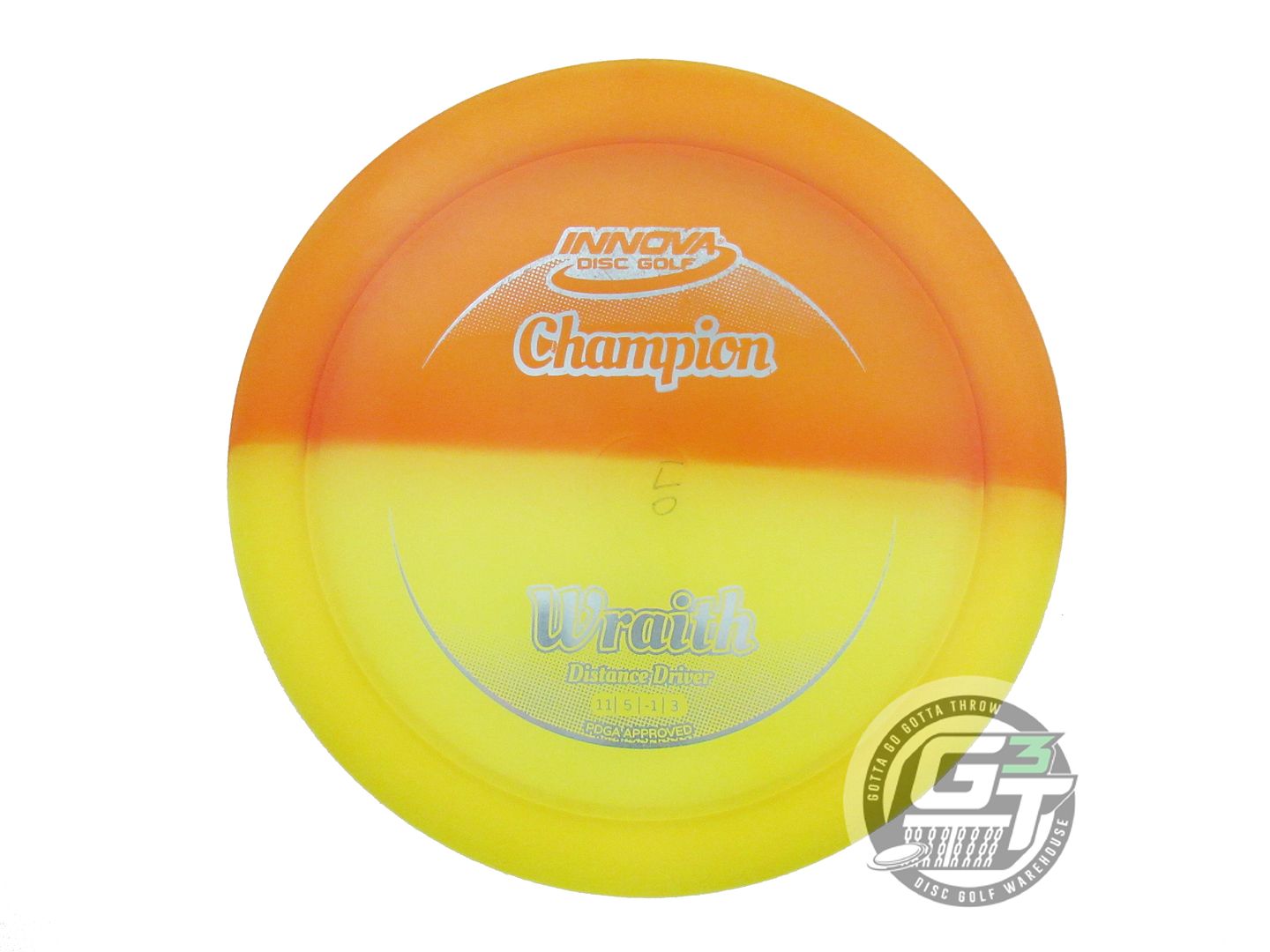 USED Innova Champion Wraith 170g Yellow HOME DYED Distance Driver Golf Disc