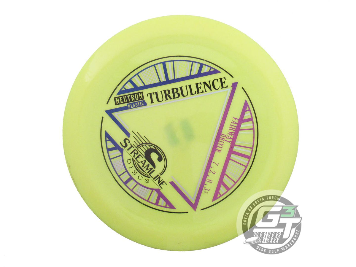 USED Streamline Discs Neutron Turbulence 170g Yellow Fairway Driver Golf Disc