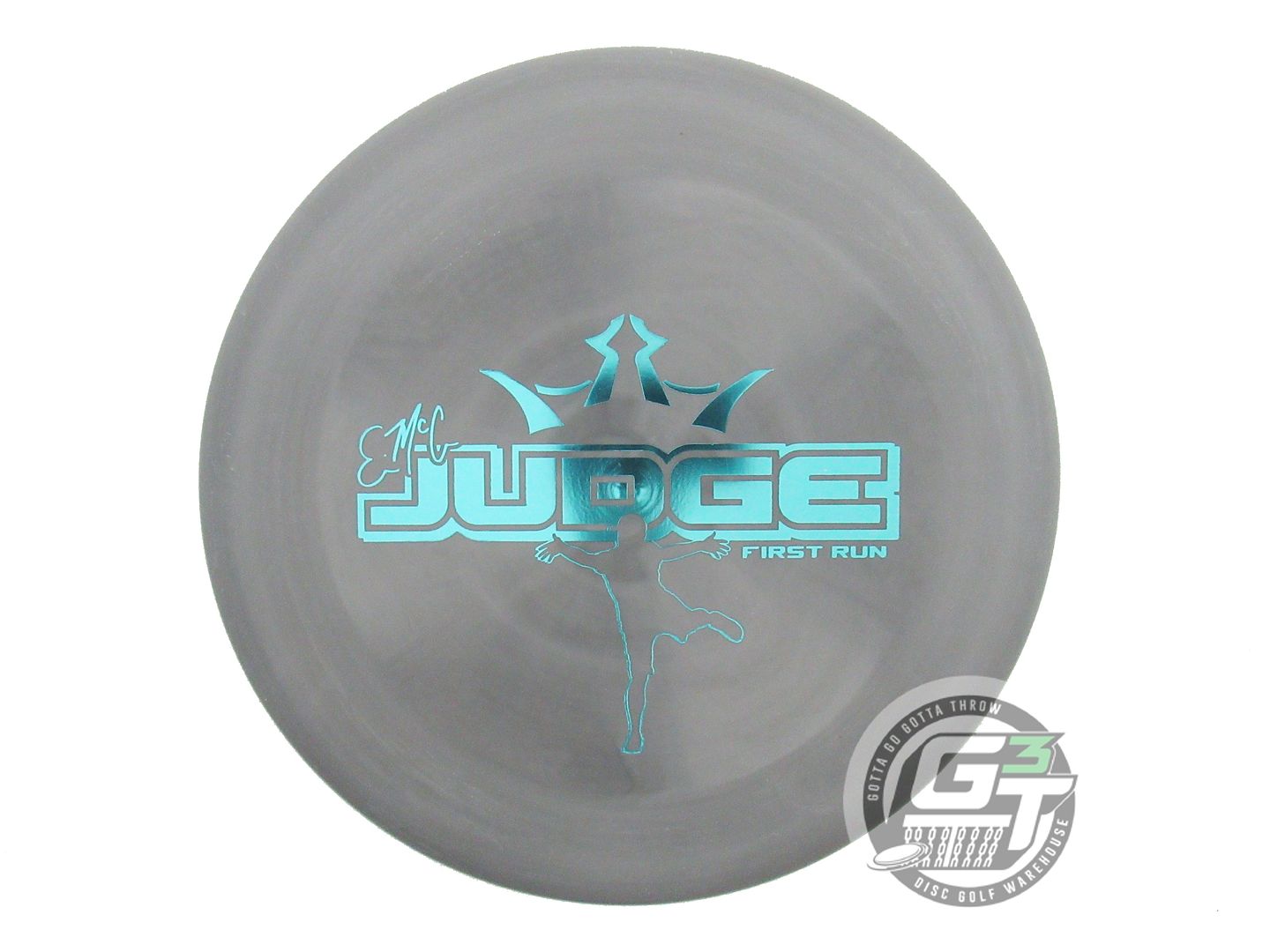 USED Dynamic Discs Classic Blend EMAC Judge 175g Gray Aqua Foil Putter Golf Disc