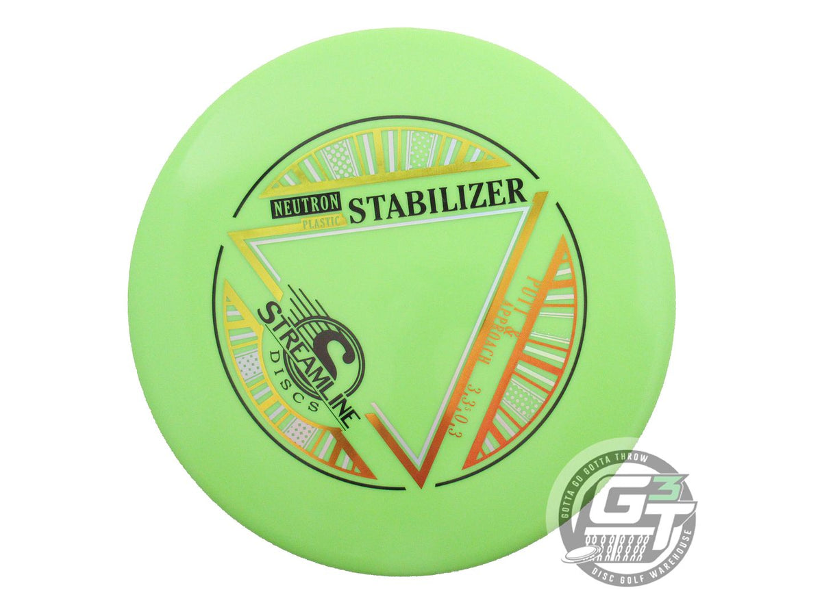NOS Streamline Discs Neutron Stabilizer 172g Lime Putter Golf Disc