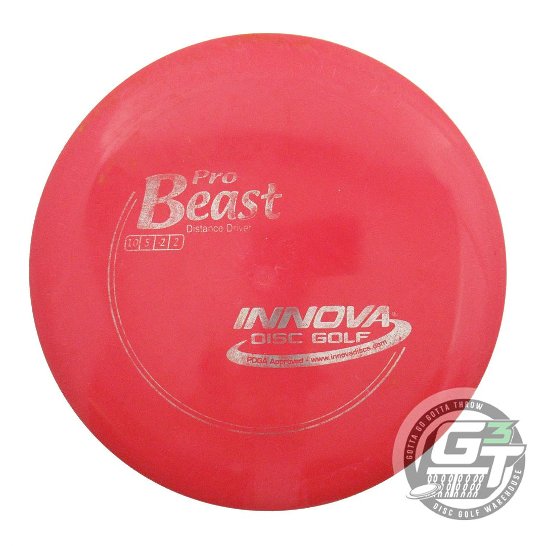 USED Innova Pro Beast 168g Red Silver Foil Distance Driver Golf Disc