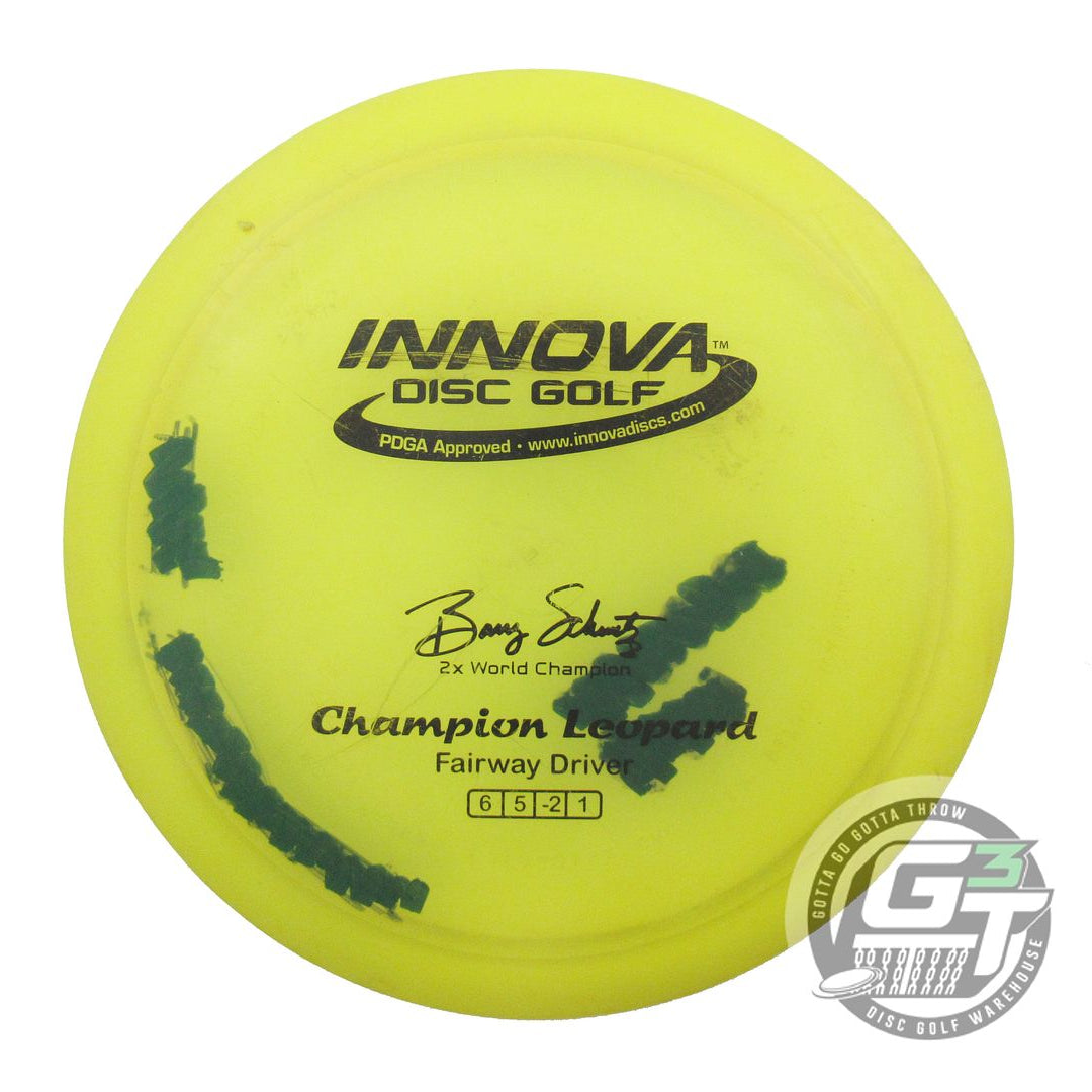 USED Innova Champion Leopard 167g Yellow Black Stamp Fairway Driver Golf Disc
