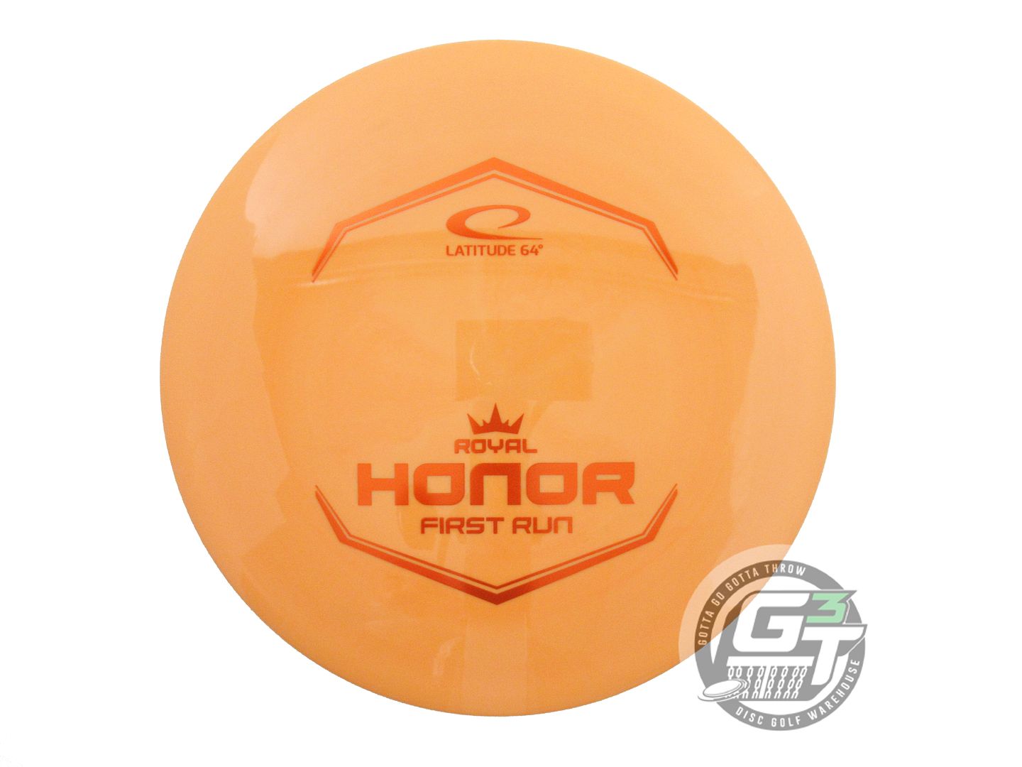 NOS Latitude 64 FIRST RUN Royal Grand Honor 175g Peach Orange Foil Driver Disc