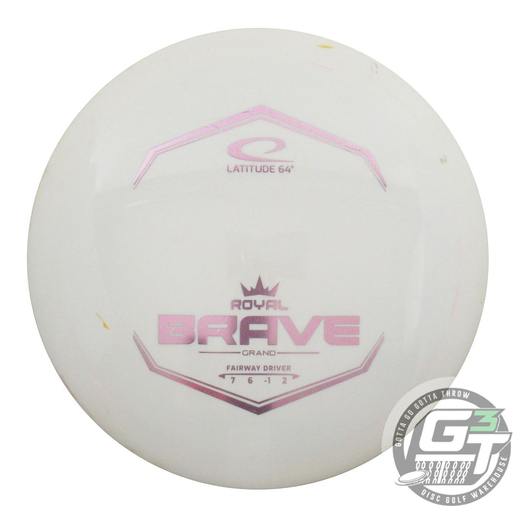 USED Latitude 64 Royal Grand Brave 176g White Pink Foil Fairway Driver Golf Disc