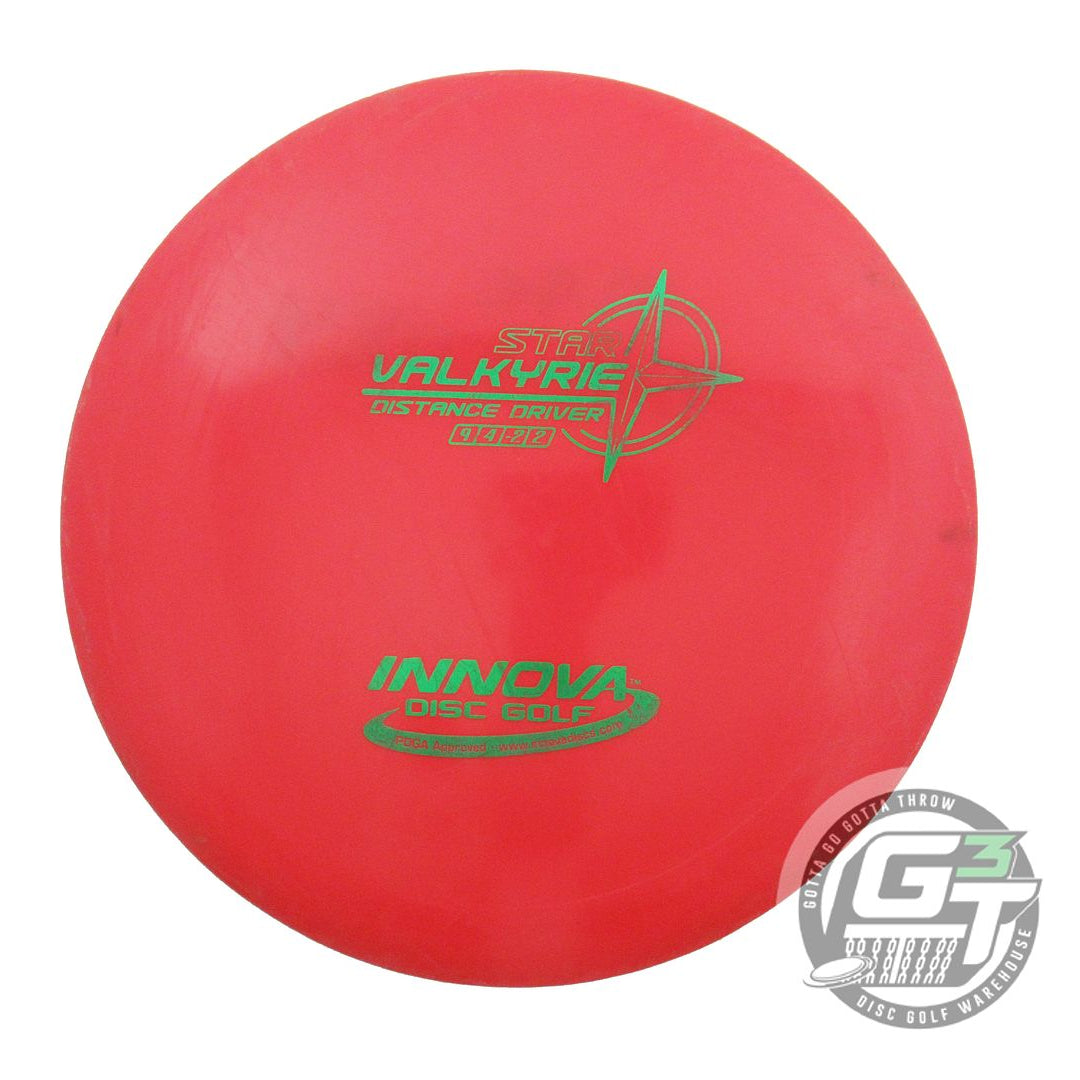 USED Innova Star Valkyrie 163g Red Green Foil Distance Driver Golf Disc