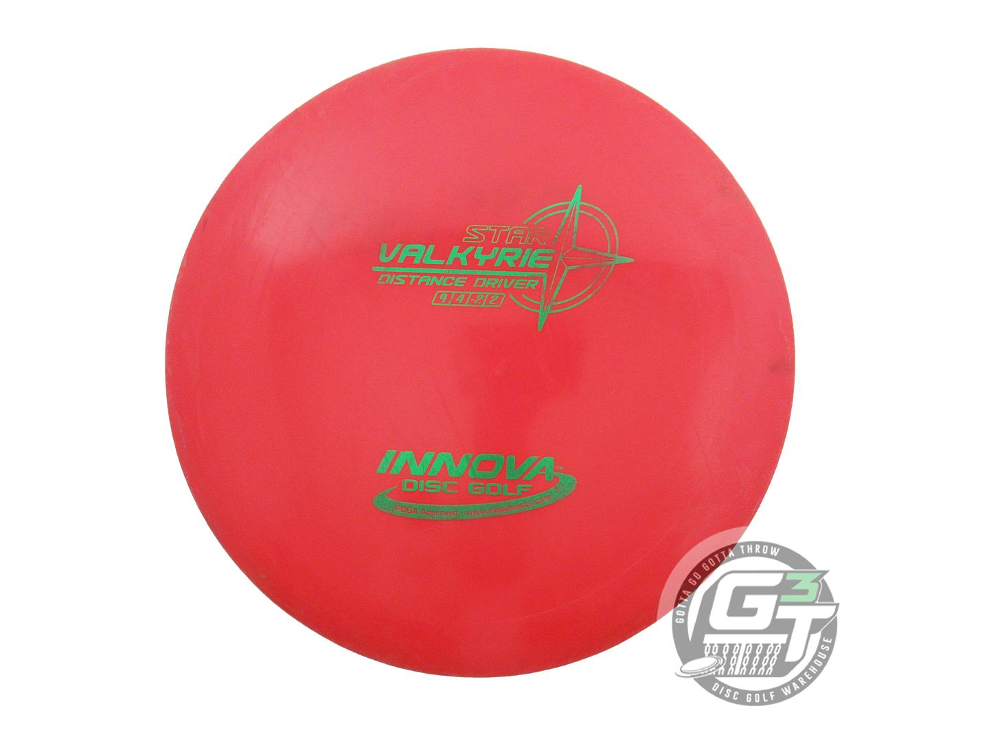 USED Innova Star Valkyrie 163g Red Green Foil Distance Driver Golf Disc