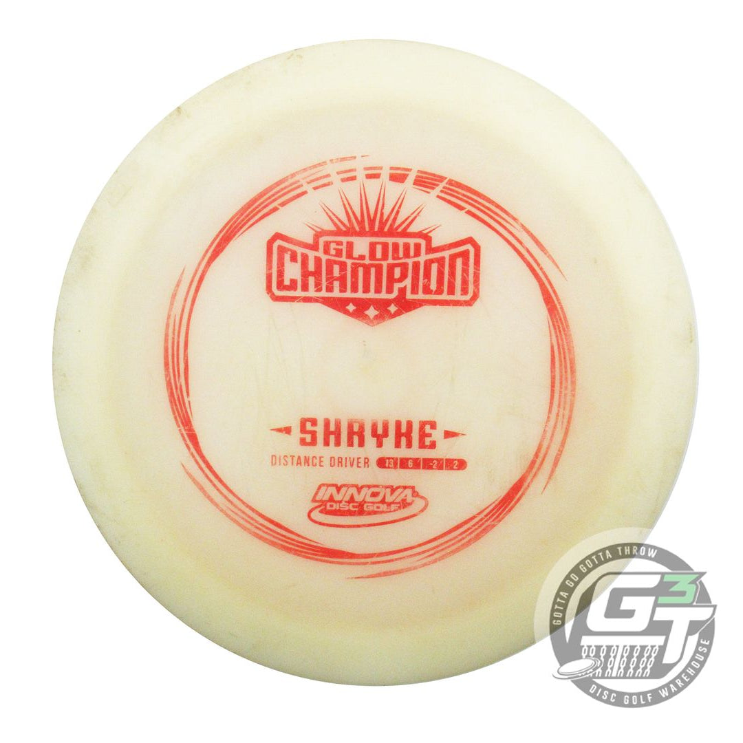 USED Innova Champion Glow Shryke 167g Red Stamp Distance Driver Golf Disc