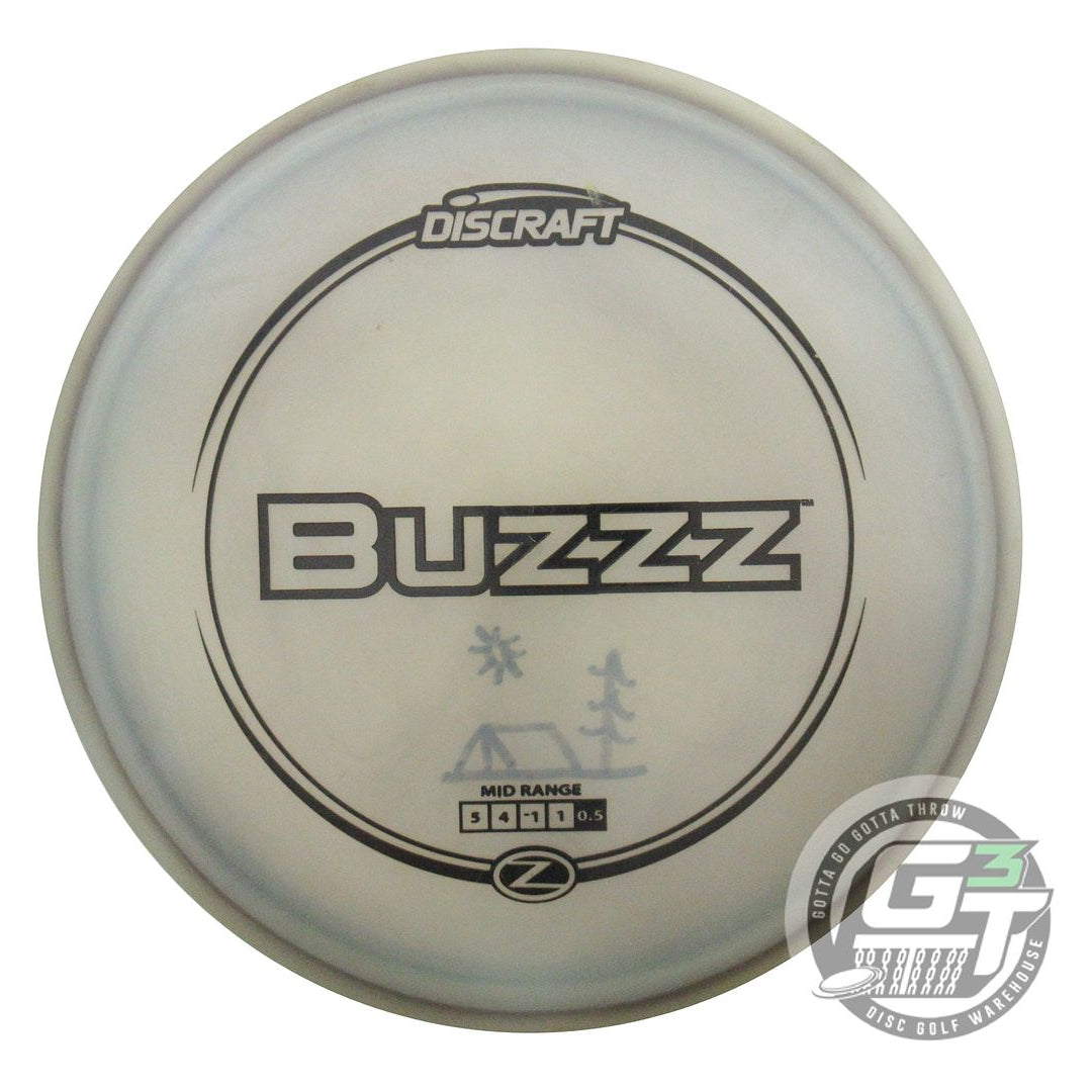 USED Discraft Z Buzzz 175g Gray Black Stamp Midrange Golf Disc