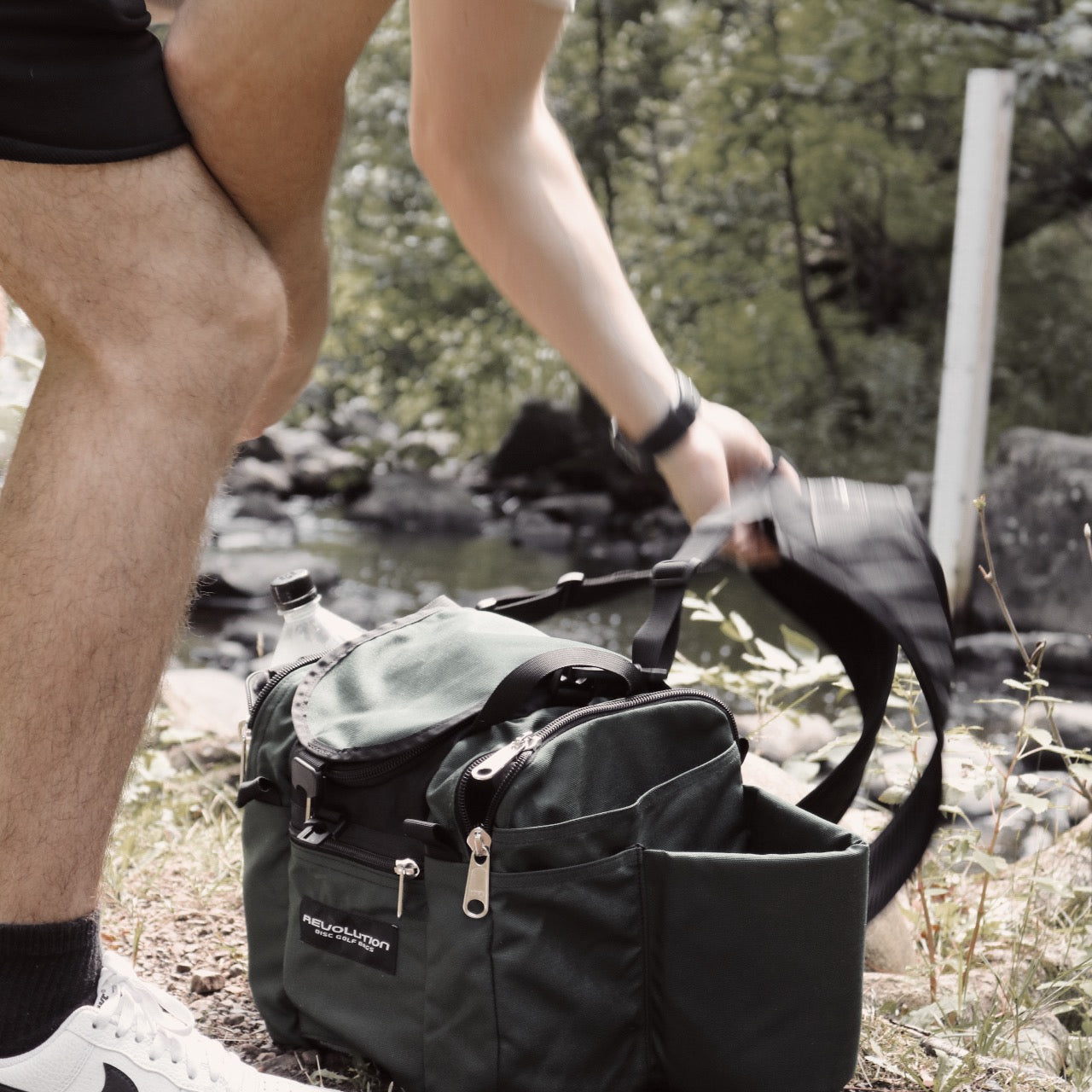 Revolution Mini Deluxe V3 Disc Golf Bag - Olive Green - Gotta Go Gotta Throw
