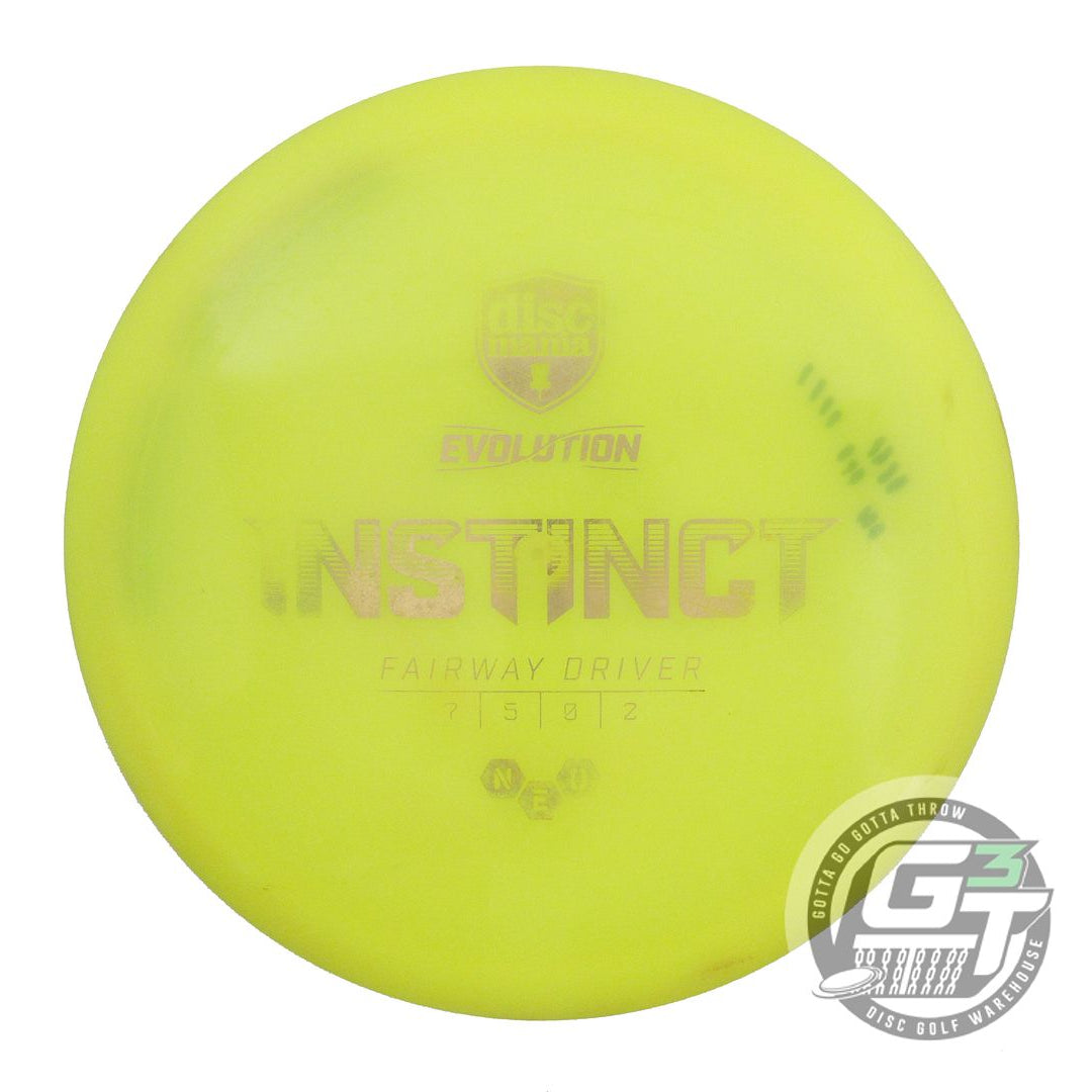 USED DiscMania Neo Instinct 175g Yellow Gold Foil Fairway Driver Golf Disc