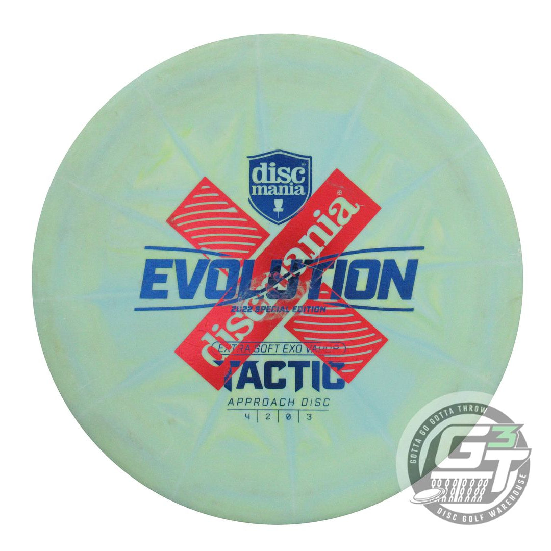 USED DiscMania X-OUT EXO Extra Soft Vapor Tactic 174g Green-Blue Putter Disc
