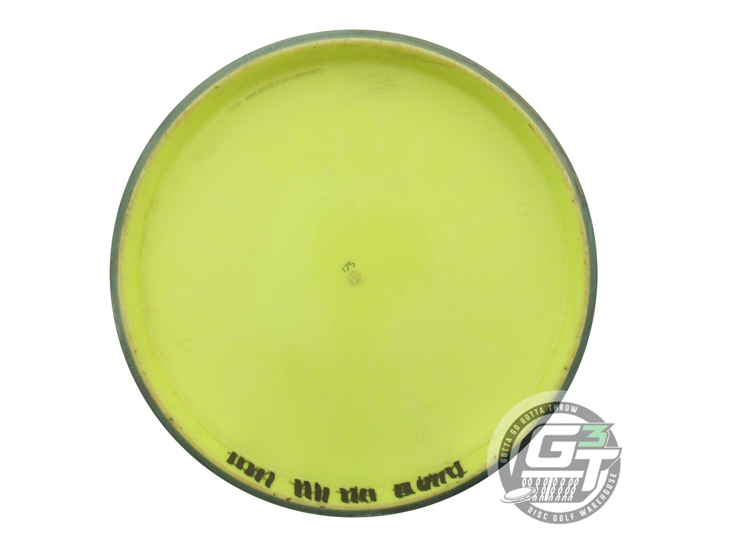 USED Axiom Discs Fission Envy 175g Yellow Green Rim Putter Golf Disc