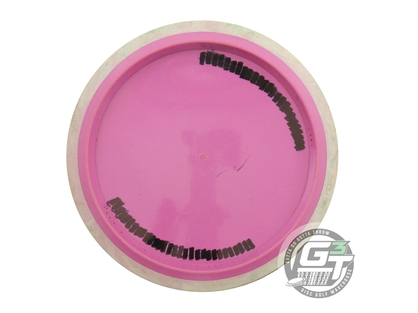 USED Axiom Discs Neutron Virus 173g Pink Cream Rim Distance Driver Golf Disc