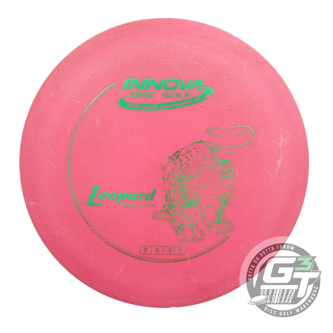 USED Innova DX Leopard 175g Pink Green Foil Fairway Driver Golf Disc