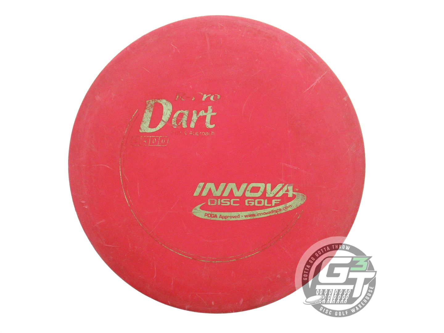 USED Innova R-Pro Dart 173g Red Lime Foil Putter Golf Disc