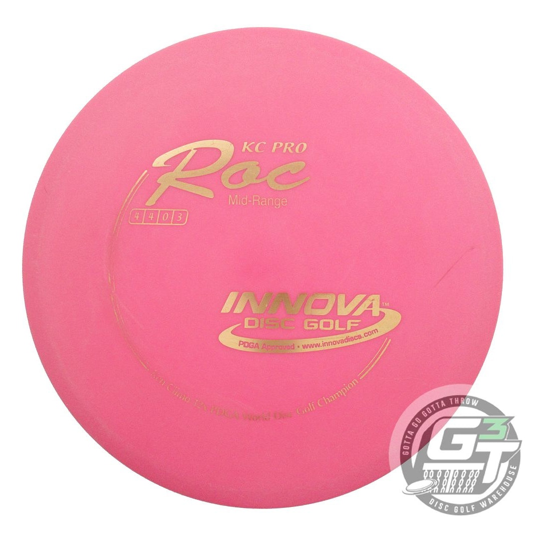 USED Innova KC Pro Roc 180g Pink Gold Foil Midrange Golf Disc