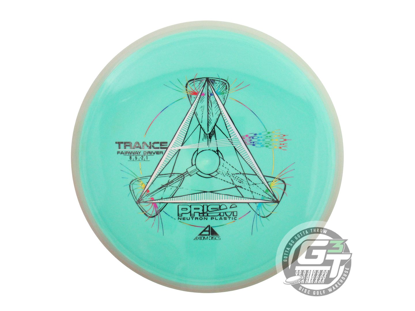 NOS Axiom Discs Prism Neutron Trance 172g Seafoam Clear Rim Driver Disc