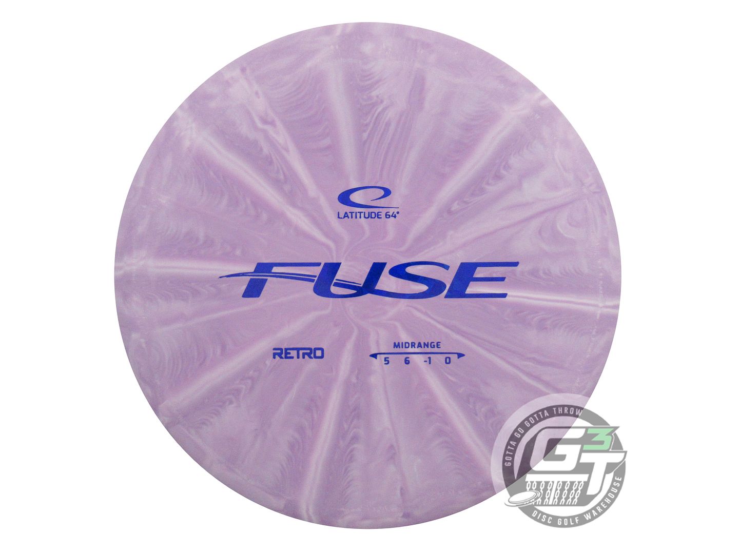 NOS Latitude 64 Retro Burst Fuse 181g Lilac Blue Shatter A Midrange Golf Disc