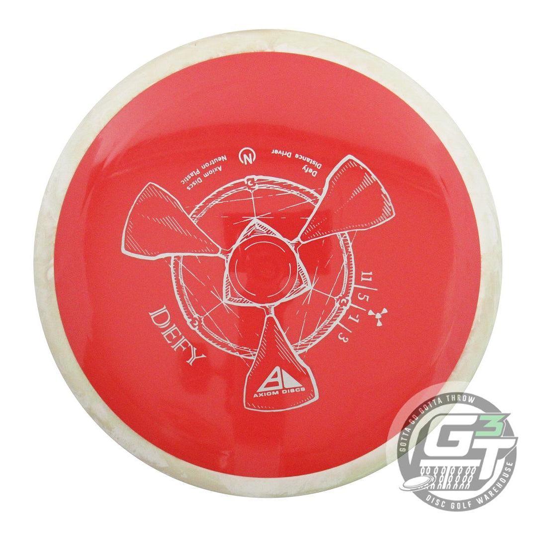 USED Axiom Discs Neutron Defy 173g Red White Rim Distance Driver Golf Disc