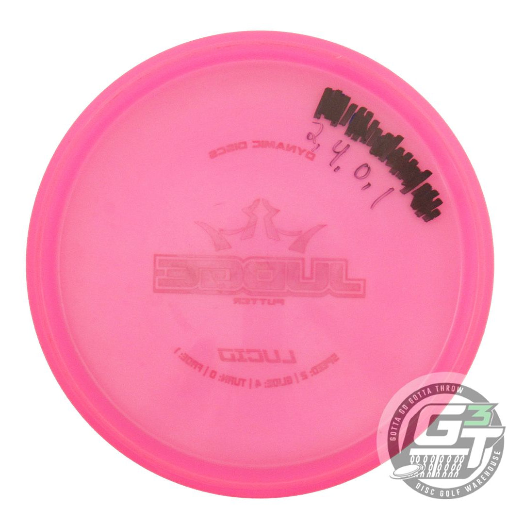USED Dynamic Discs Lucid Judge 175g Pink Red Foil Putter Golf Disc