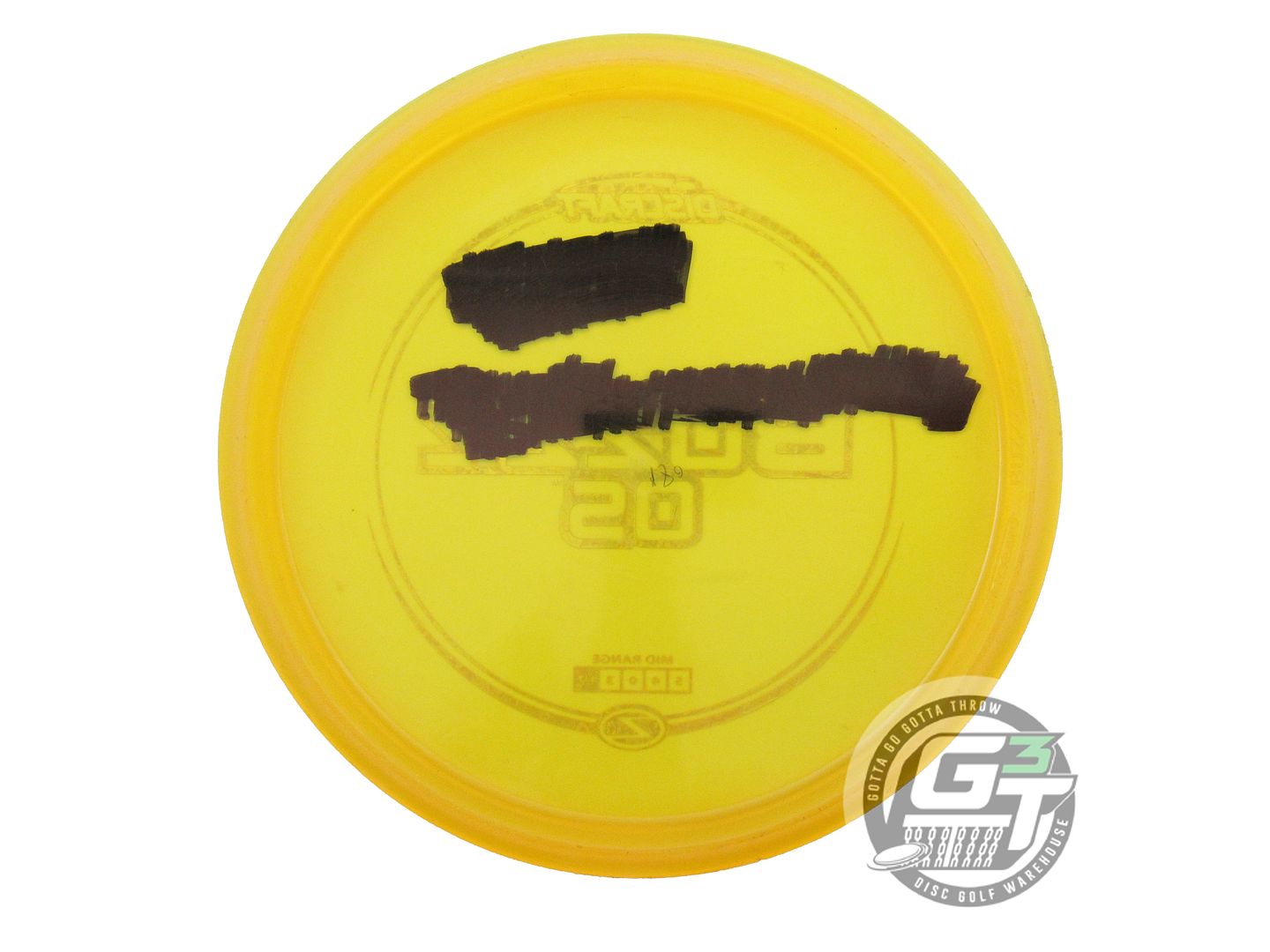 USED Discraft Z Buzzz OS 180g Yellow Pink Heart Foil Midrange Golf Disc