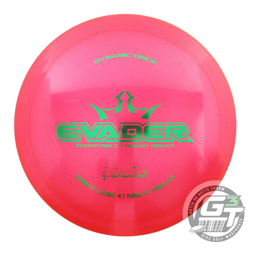 NOS Dynamic Discs Glimmer Lucid Evader 173g Red Green Foil Fairway Driver Disc