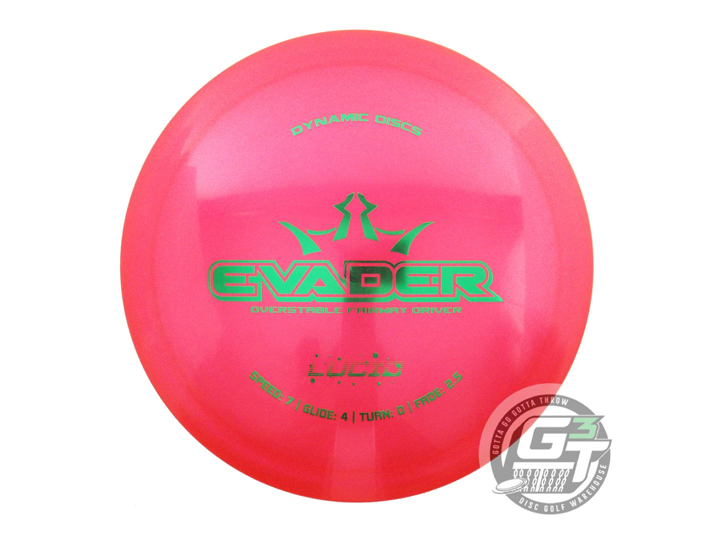 NOS Dynamic Discs Glimmer Lucid Evader 173g Red Green Foil Fairway Driver Disc